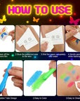 Glow in the Dark Party Supply 20 Sheet (Over 160 Pcs) Glow Temporary Tattoo Stickers,12 UV Neon Light Face Body Crayons Paint Kit for Kid Adult Masquerade Masks Mardi Gras Supplies Neon Favor