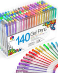 140 Colors Gel Pens Set Gel Pen for Adult Coloring Books Drawing Painting Writing