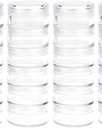 6 Sets 6 Layer Stackable Plastic Containers, 10G/10ML Clear Cosmetic Storage Box round Organizer Jars for Beads, Buttons, Small Jewelry Findings
