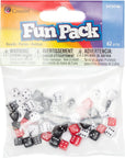 Fun Packs 62-Piece 8Mm-10Mm Dice Beads