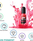 Epoxy Resin Dye - 20 Colors Resin Pigment Paste, Liquid Translucent UV Resin Color Concentrated Colorant Set for Candle Making, Soap Making, Jewelry Making, Paint, DIY Art Crafts - 10Ml Each