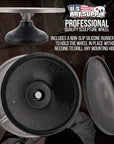 Large 12" Diameter Sculpting Wheel- Heavy Duty All Metal Construction & Turntable with Ball Bearings