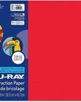 ® Construction Paper, 50% Recycled, 12" X 18", Festive Red, Pack of 50