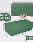 6 PCS Floral Foam for Fresh & Artificial Flowers Each 8.8” L X 4.1” W X 2.75” H Wet and Dry Floral Foam Blocks Weddings, Birthdays, Home, Office, Garden Decorations (6)