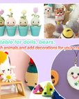 480Pcs Black Needle Felting Eyes 3Mm 4Mm 5Mm 6Mm Plastic Doll Eyes without Washers Small Craft Eyes for Needle Felting Plush Animal Sewing Making