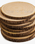 10Pcs Large Wood Slices for Centerpieces 10-11 Inches Wood Rounds for Tables Decor Rustic Wood Circles for DIY Crafts and Wedding Decor round Wooden Discs Wood Slice Ornaments