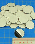 25Mm Circular Heavy Duty Flexible Magnet with Adhesive Backing (50)