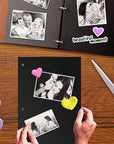 Scrapbook Extra Refill Black Pages, 30 Sheets(60 Pages) Thick Blank Paper 10.24 X 7.1 Inches for  Leather Scrapbook Album 11.02 X 8.3 Inches DIY Memory Scrap Book