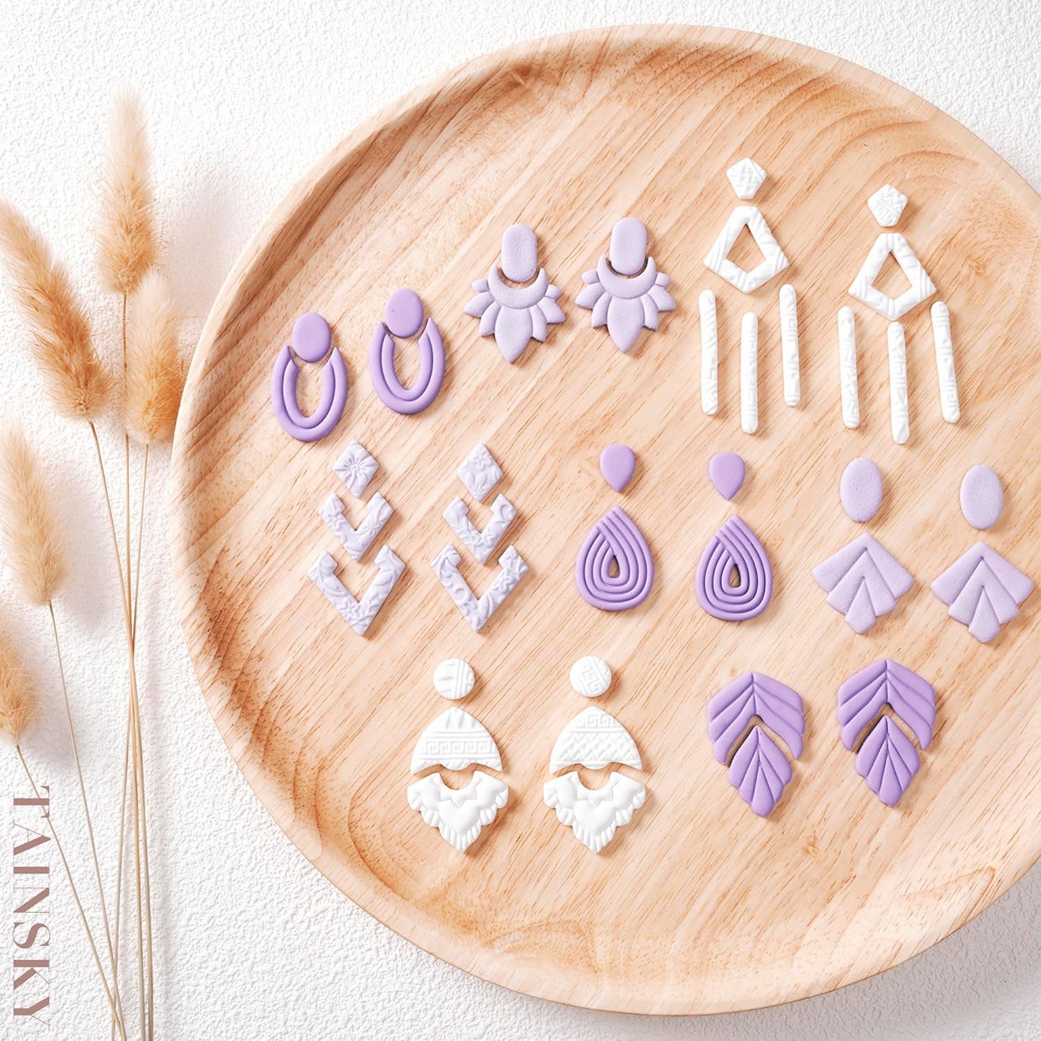 Polymer Clay Cutters, Set of 19 Shapes Boho Clay Cutters for Polymer Clay Jewelry, Organic Clay Earrings Cutters, Polymer Clay Cutters for Polymer Clay Jewelry Making