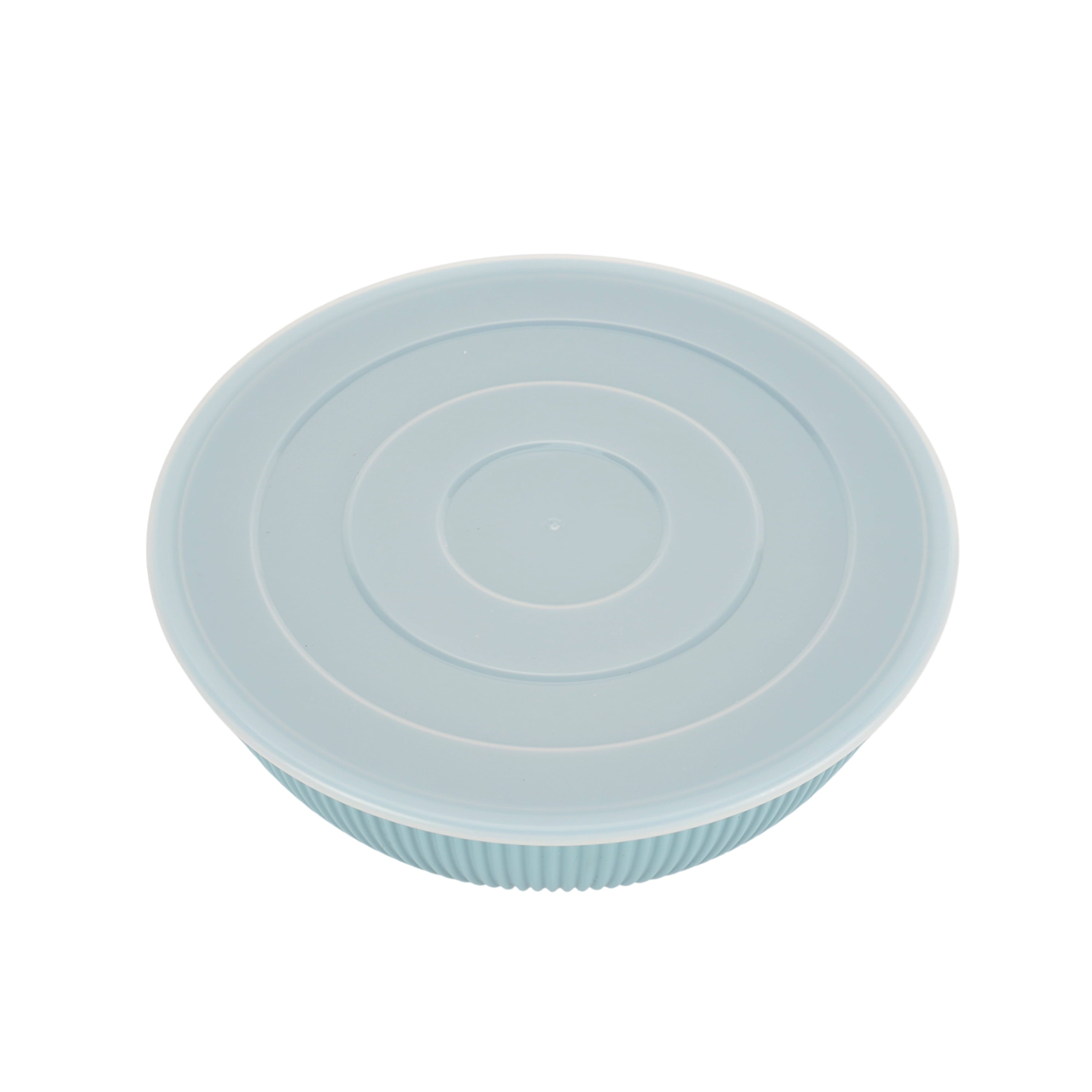 Mainstays - Blue 4-Piece Eco-Friendly Recycled Plastic Serve Bowl Set