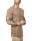 Solid Cotton Short Sleeve T-Shirt