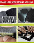72 Sets Hook and Loop Tape for Remote, Picture, Curtain,Office School Organization,Double-Sided Tape for Couch Cushions, Rugs, Mattress,Various Shapes,Usage