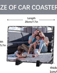 6 Pcs Sublimation Slate Blanks 5.9 X 7.8 Inch Picture Frame Heat Transfer Rock Photo Plaque with DIY Custom Stone Slate Display Stand Christmas Decoration for Desktop Souvenir