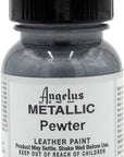 Acrylic Leather Paint Pewter 1Oz