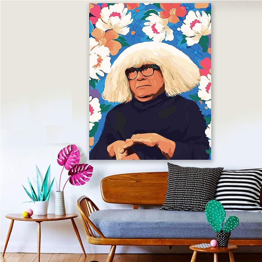 Paint by Numbers for Adults Beginners, DIY Paint by Numbers for Kids Acrylic Paint Drawing Paintwork with Paintbrushes Always Sunny in Philadelphia Merch Fun Wall Decor 16X20Inch