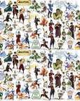 Avatar the Last Airbender 50Ct Vinyl Large Deluxe Stickers Variety Pack - Laptop, Water Bottle, Scrapbooking, Tablet, Skateboard, Indoor/Outdoor - Set of 50