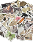 100 Pcs Vintage Stickers, Aesthetic Stickers for Water Bottle, Laptop, Scrapbook, Journaling, Waterproof Vinyl Stickers for Adults Teens