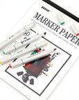 Premium 50 Sheets Sketch Marker Paper Pad, Bleedproof Artist Drawing Paper, 8.27 X 11.69 Inch