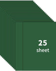 Green 8.5'' X 11''Cardstock Paper,250Gsm/92Bl Thick Paper-25Sheet Premium Green Construction Paper,Double Sided Printer Paper,For Christmas Cards,Craft,Invitations,Scrapbook Supplies.(Forest Red)