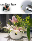 20 PCS round Floral Foam,Green Wet Foam Block,Wet Florist Floral Foam Block Flower Arrangement Supplies for Wedding Aisle Flowers,Party Decoration