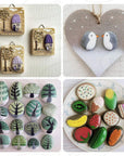 40PCS Rocks for Painting,Smooth Unpolished Craft Rocks Stones DIY Rocks Flat Assorted Size and Shapes Range around 1.5-2.36 Inch Each for Kids Painting Arts,School Painting Projects,Party,Gifts