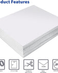 White EVA Foam Sheets, 30 Pack, 2Mm Thick, 9 X 12 Inch, White Color, for Arts and Crafts, 30 Sheets Bulk Pack