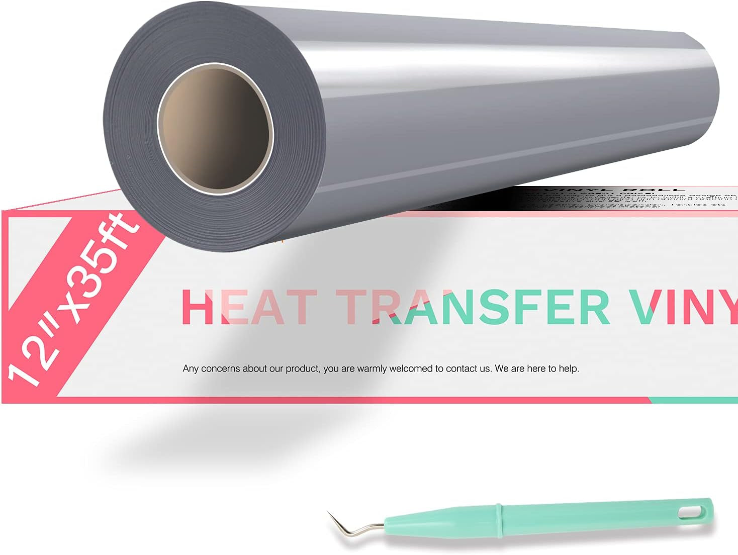 Puff Vinyl Heat Transfer - 12" X 15FT White Puff Vinyl Heat Transfer for T Shirts, White Puff HTV Vinyl Heat Transfer for Cricut & Cameo - Easy to Cut & Weed for Heat Vinyl Design(White)