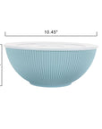 Mainstays - Blue 4-Piece Eco-Friendly Recycled Plastic Serve Bowl Set