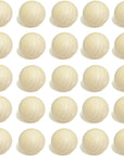 1 Inch Natural round Wooden Ball, Hardwood Balls, for Crafts and DIY Projects, Bag of 50.