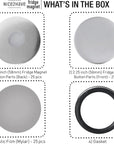 25 Sets of Fridge Magnet Button Parts 2.25 Inch (58Mm) - Button Maker Supplies for Button Maker Machine