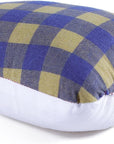 Tailors Ham, Pressing Tool for Ironing, Sewing Ham for Dart, Sleeve, Curved Seam (Blue and Yellow Plaid)