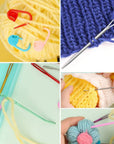 35Pcs Yarn Needle Tapestry Needles,Darning Needle Yarn Needles,Big Eye Blunt Knitting Needles with Stitch Markers for Knitting Crocheting