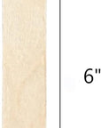 100Pcs Jumbo Wooden Craft Sticks Popsicle Stick 6” Long X 3/4”Wide Treat Ice Pop for DIY Crafts,Home Art Projects, Classroom Supplies