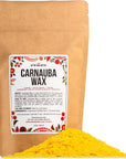 Carnauba Wax | for Use in Homemade Balms, Candles and Other Skin Care | Wood, Furniture and Leather Finishing | 100% Pure Carnauba Wax Flakes | Food Grade | Vegan Wax | 8 Oz by