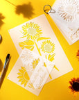 8 Pieces Sunflower Butterflies Painting Stencils for Painting on Wood Flower Butterfly Stencil Kit for Painting on Wall Canvas You Are My Sunshine Reusable Plastic Template for Door Home Decoration