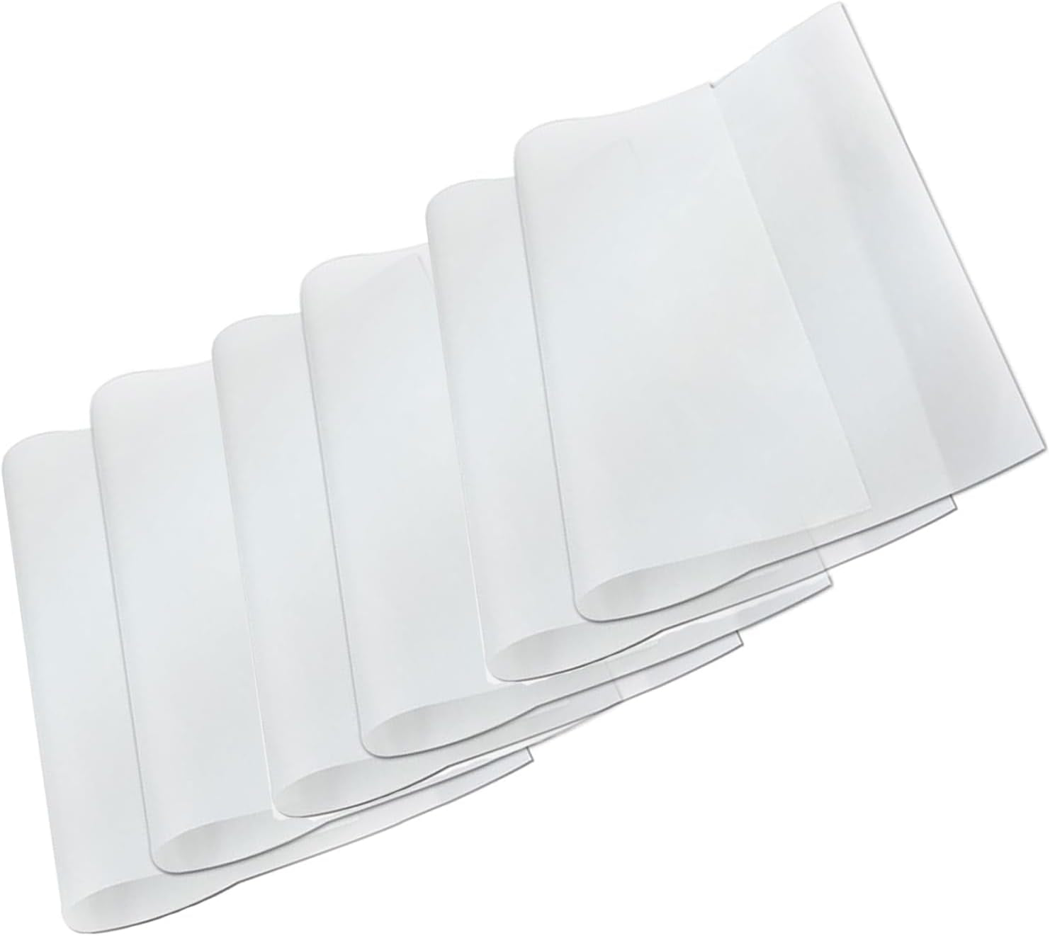 Non-Stick PTFE Teflon Sheet for Heat Press Reusable Transfer Sheets for T-Shirt Vinyl HTV Ironing Quilting Crafting Baking and Heat Transferring, 500 Degrees 6 Pack (15.74''L X 23.62''W)