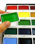 GANSAI TAMBI 18 Colors Set, Watercolor Paint Set, Professional-Quality for Artists and Crafters, Ap-Certified, for Adult, Made in Japan