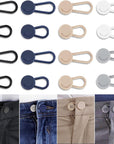 Pants Waist Button Extender: 16Pcs Button Extenders for Jeans - Women Men Pants Waist Extenders - Pants Waist Extension 1/1.3 Inches - 5 Colors Pant Waistband Expander