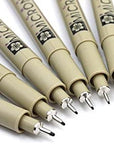 Pigma Micron Drawing Pens 02 Black Ink, Line Width 0.3Mm - 8 Pack of Micron 02 Black