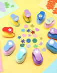 10 Pcs Craft Hole Punch Shapes 1 Inch Paper Punch Hole Puncher for Crafts, Mix Shape Cutters for Paper Crafting Scrapbooking Kids Teacher Office Supplies (Classic)