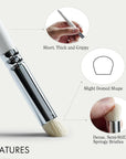 ARTIFY Drybrush Set of 5 Sizes: Expert Series Dry Brush for Effortless Miniature, Model, Ceramics, Citadel Painting - Hobby Detail Small Acrylic Oil Paint Brushes for Tabletop & Wargames Miniatures