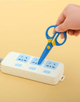 Plastic Safety Scissors, Toddlers Training Scissors, Pre-School Training Scissors and Offices Scissors Kids Paper-Cut (3Pcs &Paper Cutting)