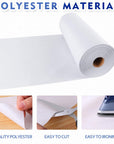 16.5 Inch X 30.6 Yard Medium Weight Fusible Interfacing for Sewing, Iron-On Non-Woven Interfacing Fabric, Polyester Single-Sided Interfacing for Sewing Supplies