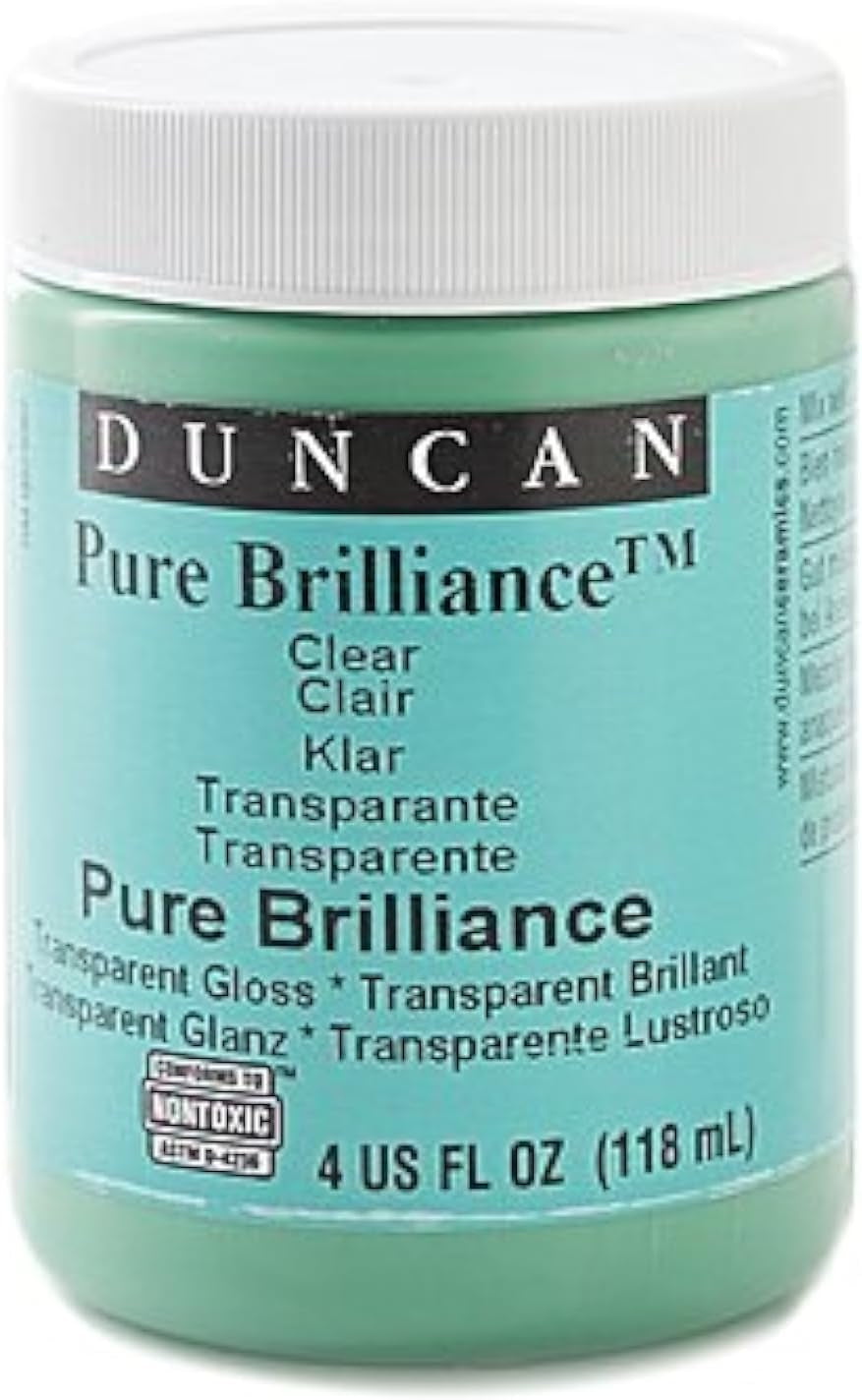 Pure Brilliance Clear Glaze Brush-On Glaze 16 Oz. Jar