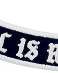 Real Is Rare Patch Embroidered Biker Applique Iron on Sew on Emblem