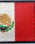 Patches Mexico Flag Embroidered Mexican Applique Hook & Loop National Emblem