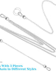 3Pcs Belt Chain, Pocket Chain, Chains for Wallet, Pants, Jeans, Goth Accessories for Eboy, Egirl, Men and Women