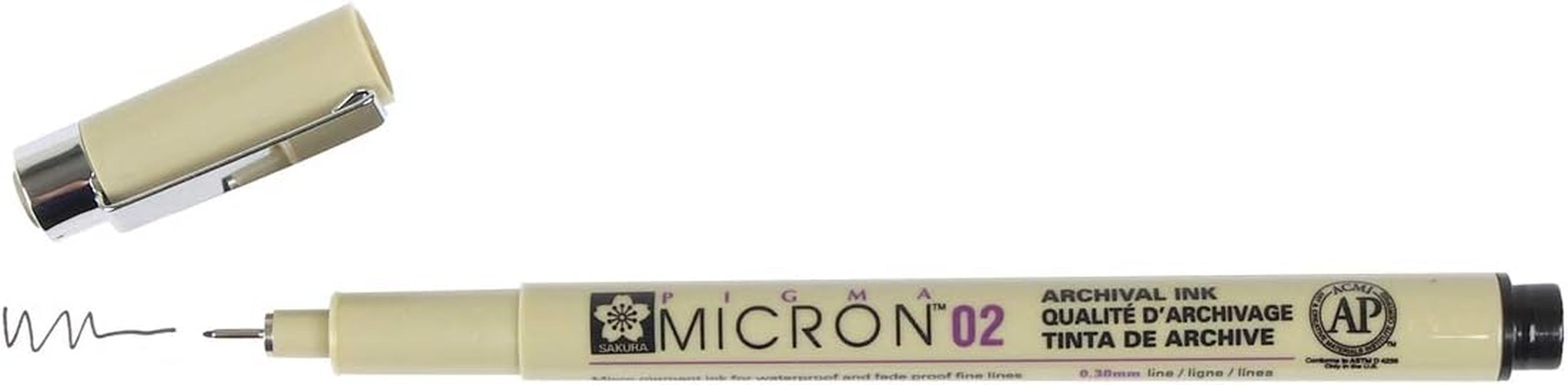 PIGMA MICRON, PACK of 4 ESSENTIAL COLORS, BLACK+RED+BLUE+GREEN, (02)