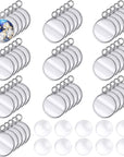 200 Pieces 12 Mm Stainless Steel round Blank Bezel Set, Including 100 Pendant Trays 100 Glass Cabochon Trays Pendant Blanks for Jewelry Making DIY Findings