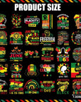 30 Sheets Juneteenth Iron on Decals Black History Month Vinyl Heat Transfer Stickers Black History Iron on Patches Appliques for Clothes T Shirts Pillow DIY Crafts